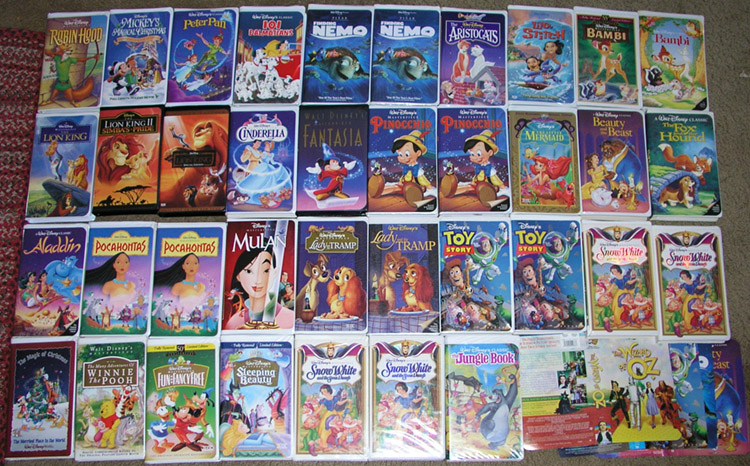 Disney Pin Trading VHS Case Boxes